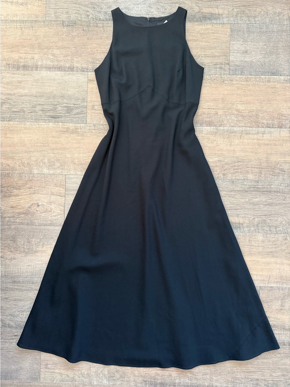 Vintage Carole Little 90s Black High Neck Maxi Dress Formal Goth Prom Grunge 10